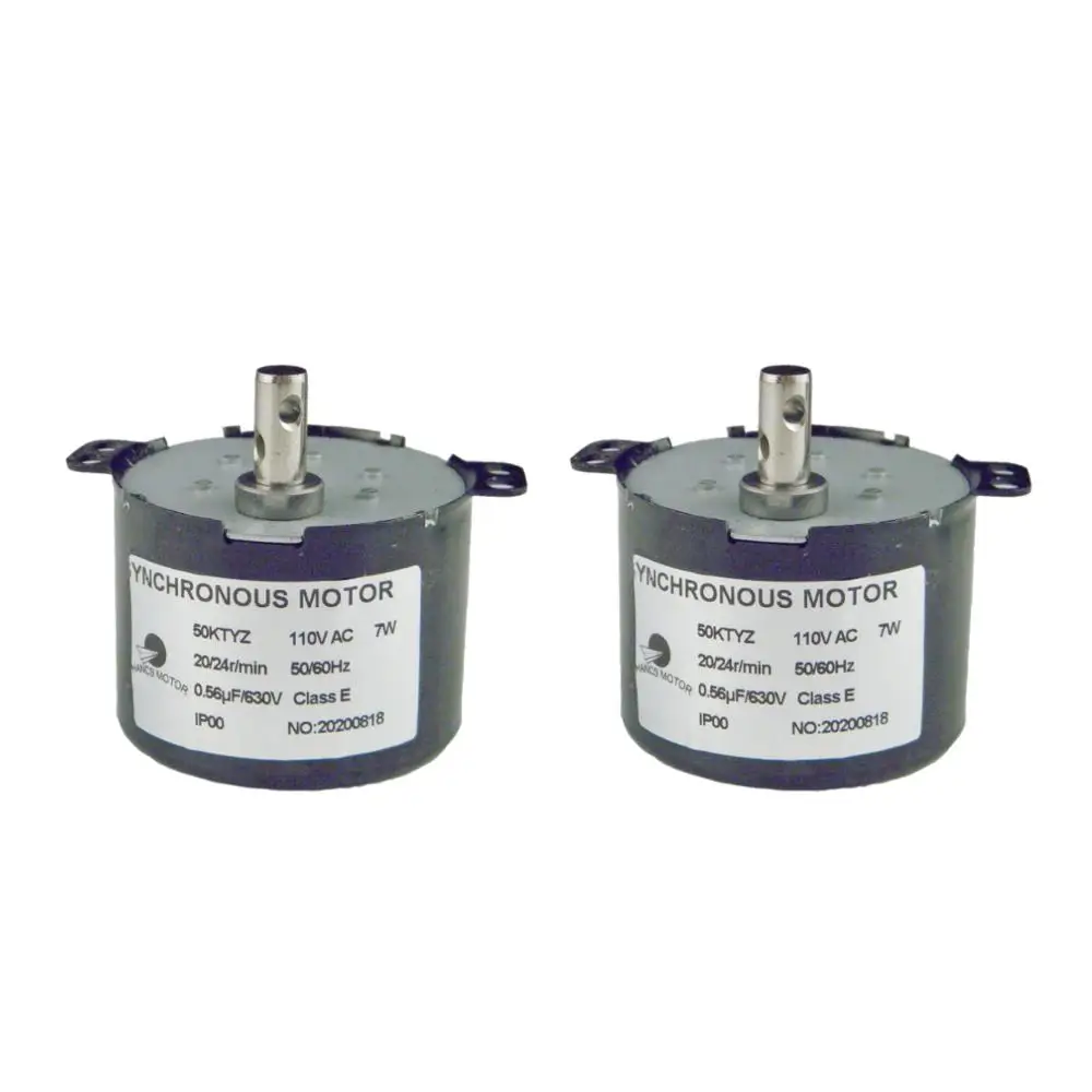 CHACNS мотор-редуктор синхронный 50KTYZ 110V 20-24RPM большой крутящий момент маленький двигатель низкая скорость мини-редуктор