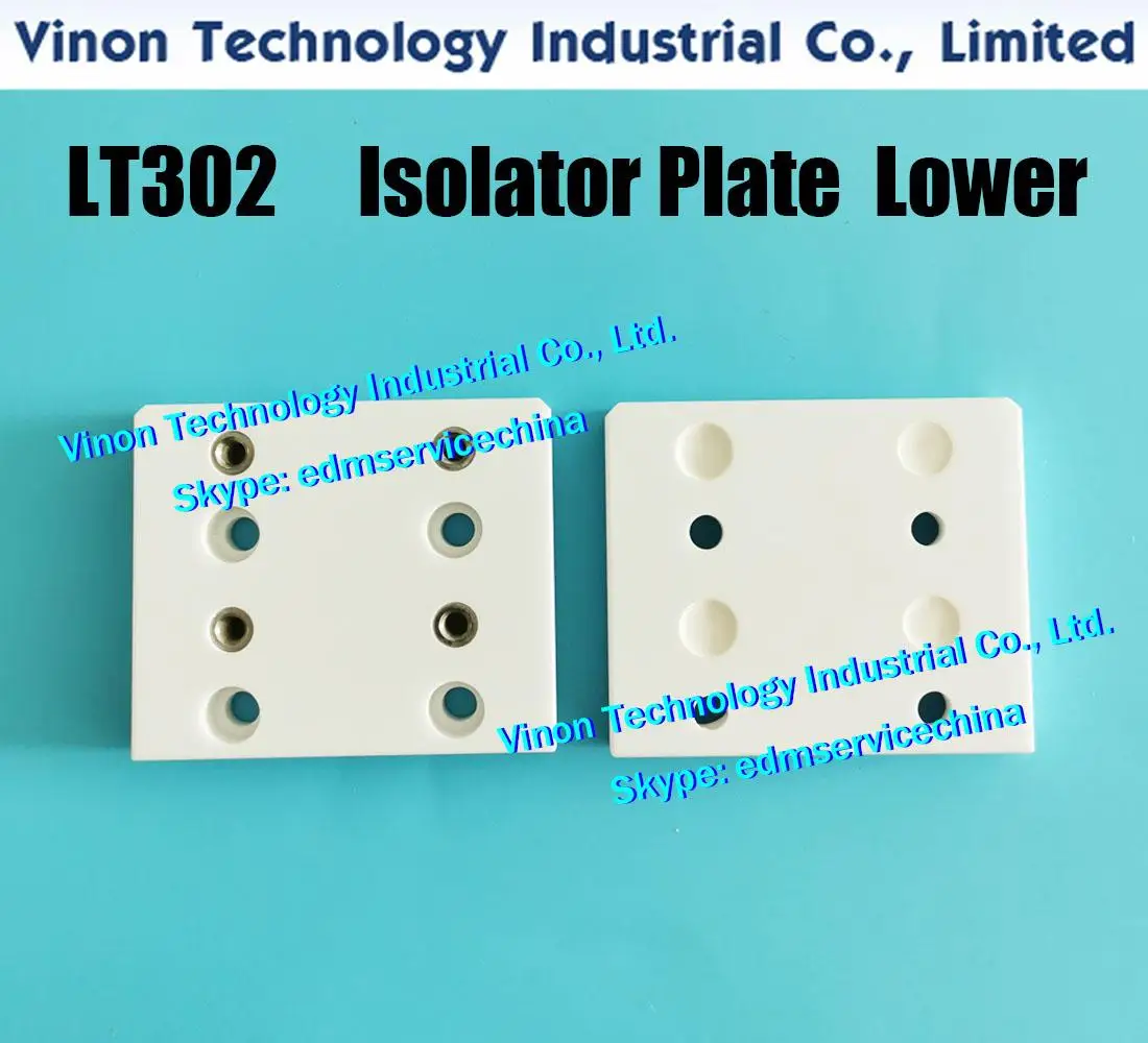 Фото (упаковка из 2 шт.) LT301 + LT302 Изолирующая пластина Accutex, верхний и нижний комплект 76x64x12t мм, изоляционная плата edm, запасные части ACCUTEX edm №5