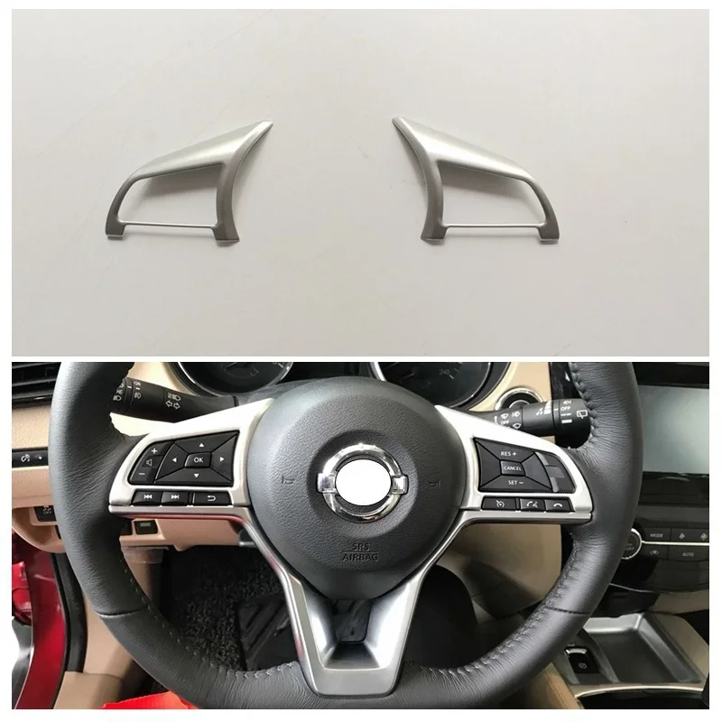 2 шт., хромированный чехол на руль автомобиля для Nissan Qashqai J11 2018 2019