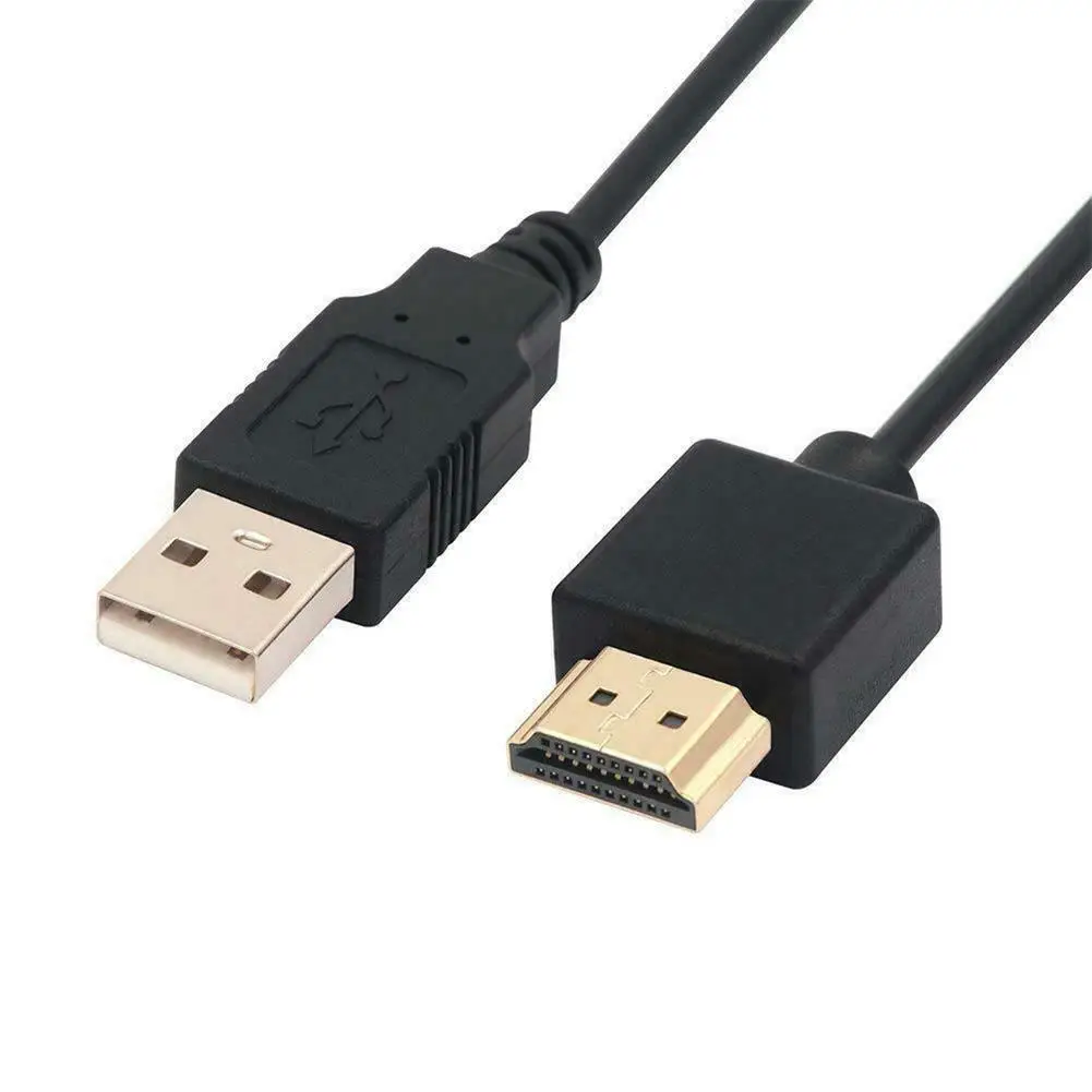 Кабель с разъемом HDMI «штырь-штырь», совместимый с USB-кабелем питания, USB-кабель с разъемом HDMI, умное устройство, кабель питания для ноутбука к...