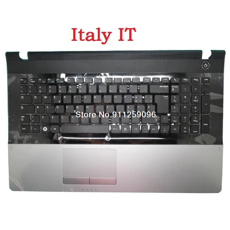 NP300E7A NP305E7A 300E7A 305E7A Подставка для рук и клавиатура для ноутбука Samsung UK Nordic NE Swiss SW Италия IT Бразилия BR с сенсорной панелью Новый