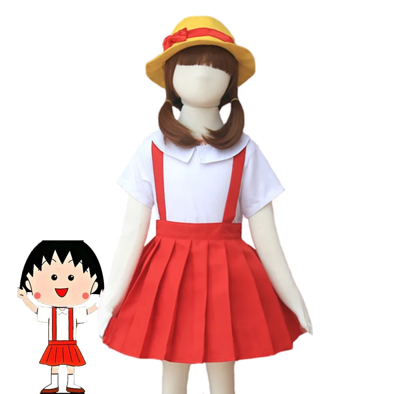 Костюмы для косплея Amine Chibi Maruko Chan, школьная форма для девочек, костюмы для вечеринок, костюмы для детского сада