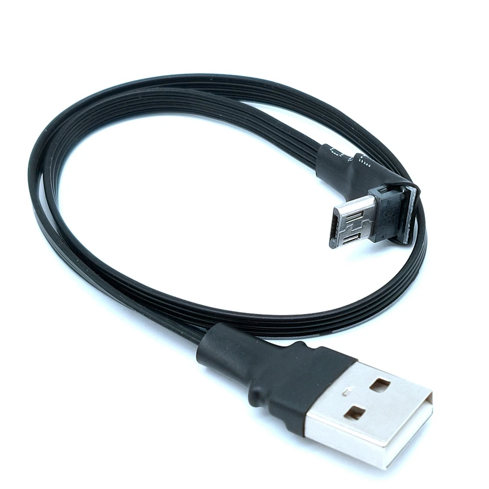 Bis Unten Links pronto Abgewinkelt 90 Grad USB Micro USB Stecker auf USB männlichen Daten Ladung stecker Kabel 20см 50c 5CM 10C