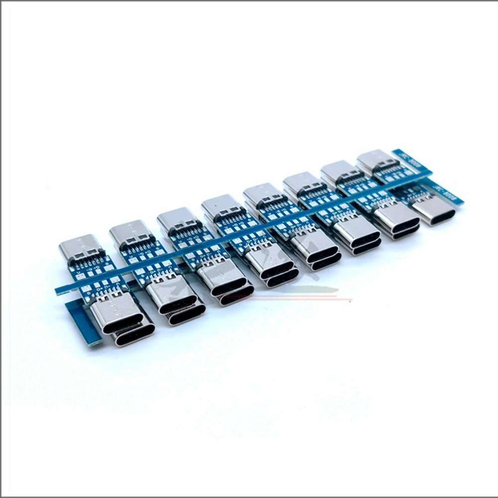 DIY OTG USB-3.1 Сварочный штекер USB 3.1 Разъем типа C с вилками для печатной платы Клеммы линии передачи данных для Android