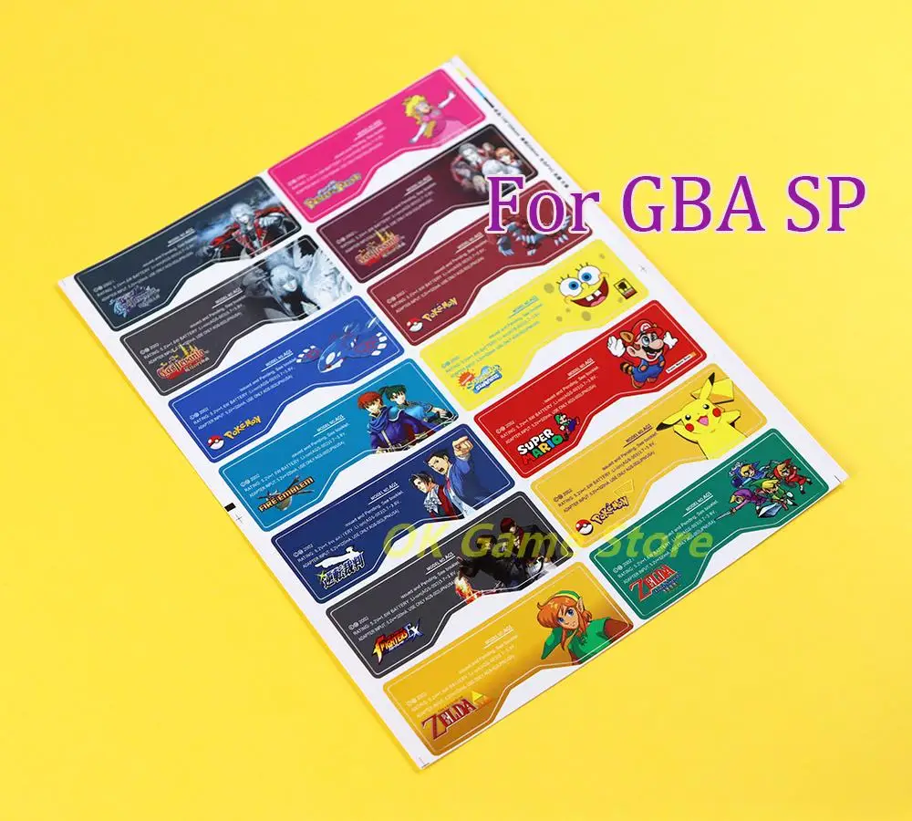 Фото 2 комплекта/партия, наклейки для консоли, GBA №2