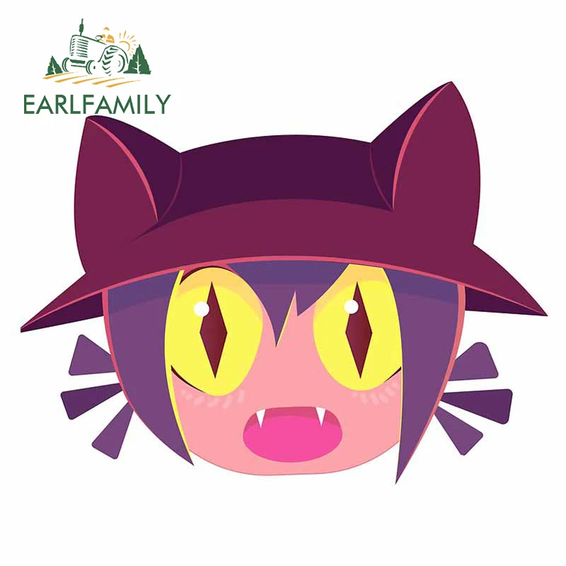 Наклейка на багажник ноутбука EARLFAMILY, 13 см х 10,2 см, для One Shot, Im A Not A Cat, автомобильные наклейки на бампер, декор с печатью