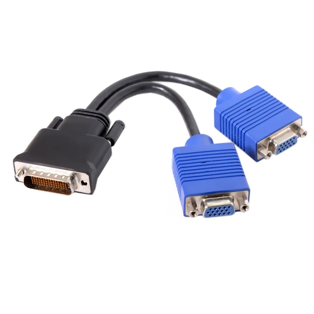 10 см DMS-59pin «папа» на двойной 15-контактный разветвитель VGA RGB «мама» удлинительный кабель для видеокарты ПК-кабель видеоадаптера Электроника