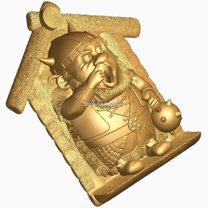 Рельеф Gnom 3d модели STL для ЧПУ STL формат Gnom 3d модель для ЧПУ stl рельеф artcam vectric aspire