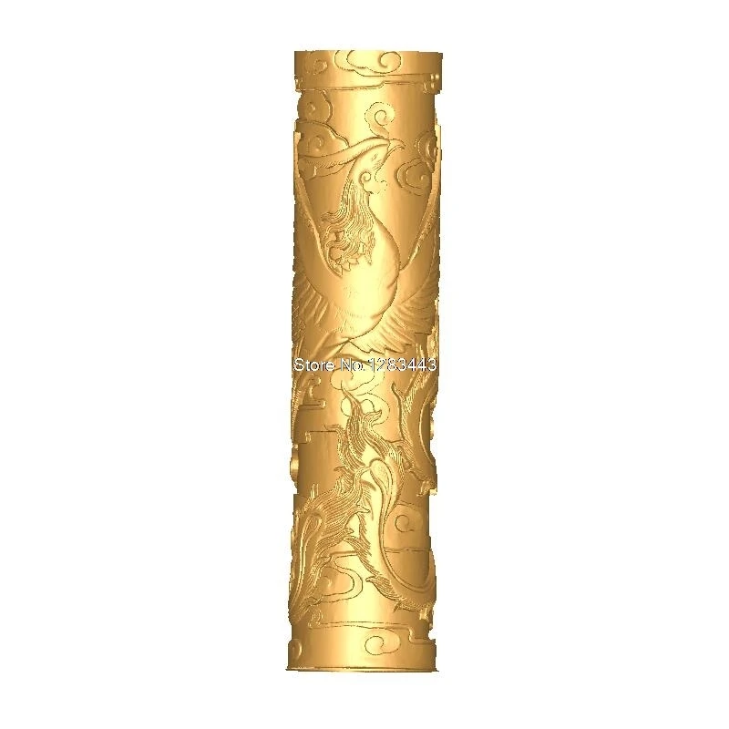 Рельеф Baluster_pillars_phoenix 3d для СТЛ-моделей с ЧПУ, СТЛ-форматные столбы, 3d-модель для СТЛ-рельефа с ЧПУ, artcam vectric aspire
