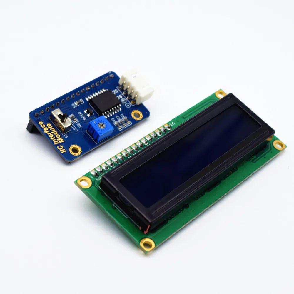 Adeept Новинка интерфейс IIC/I2C с синей подсветкой ЖК-дисплей 1602 для Arduino Raspberry Pi ARM AVR DSP PIC Бесплатная доставка наушников
