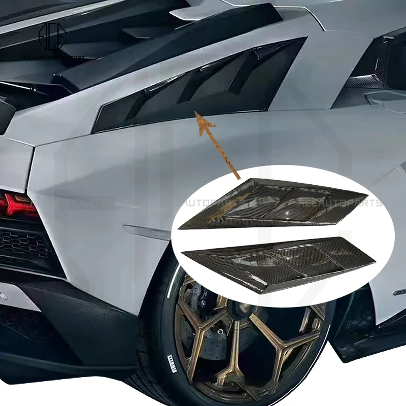 Для Lamborghini Aventador LP700 N стиль из углеродного волокна задний боковой вентиляционный канал SCOOP воздухозаборник задняя крышка отделка