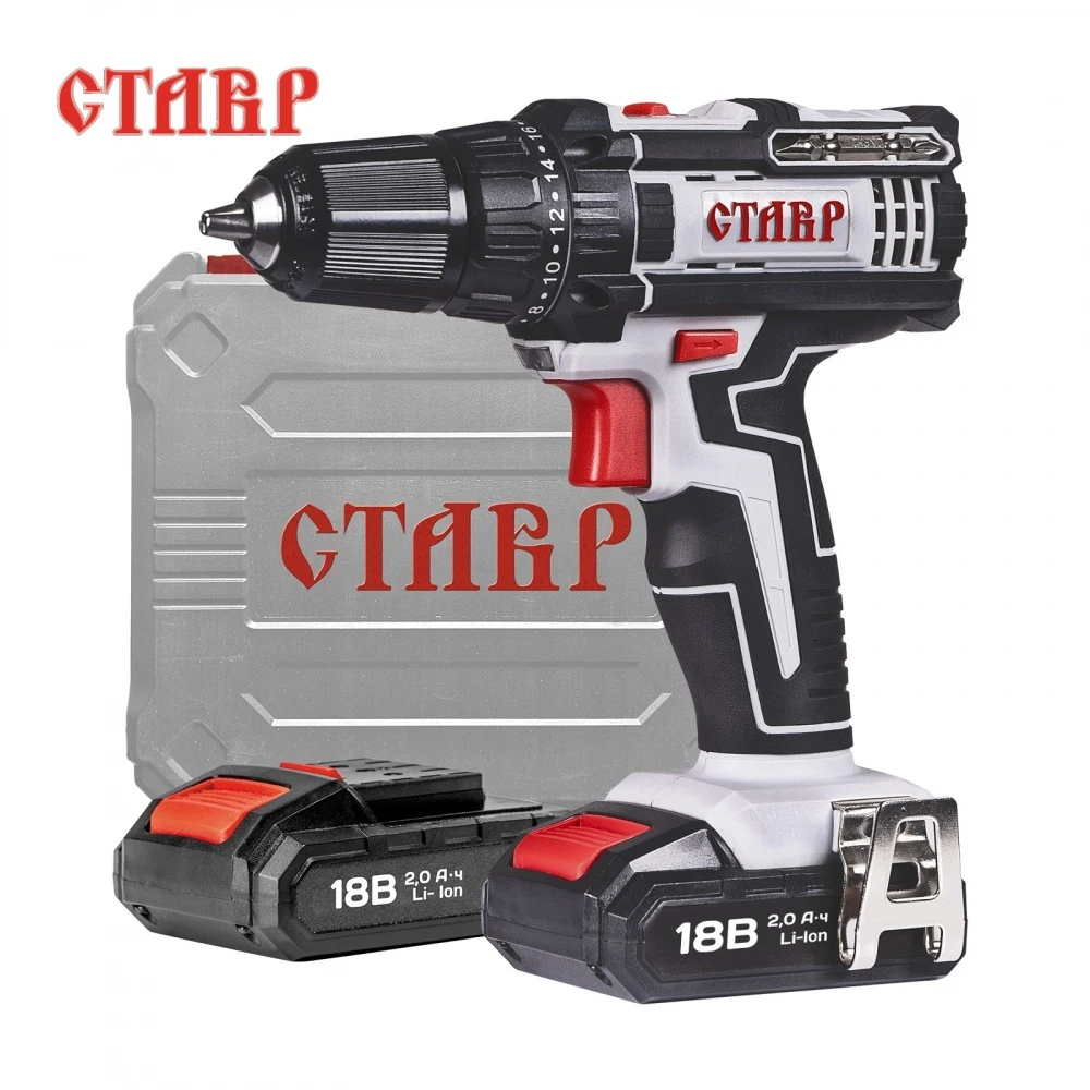 Дрель-шуруповерт аккумуляторная СТАВР ДА-18ЛК