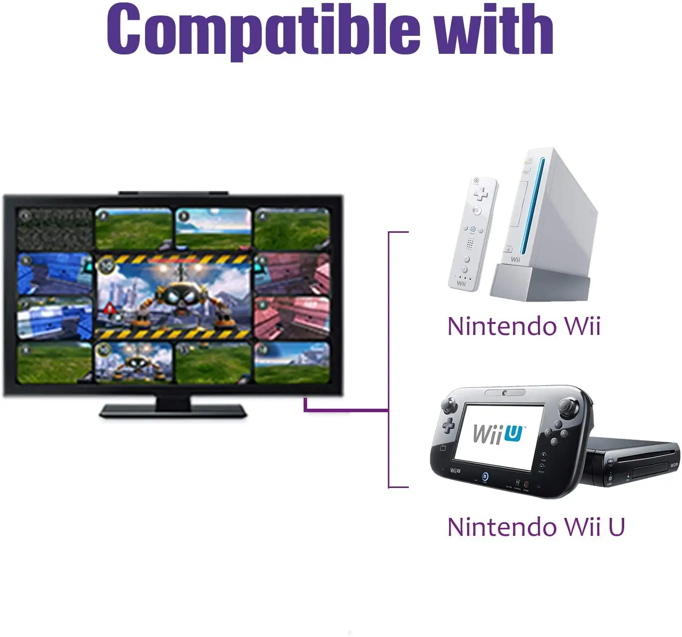 Сенсорная панель для контроллера системы Nintendo Wii / Wii U, инфракрасная фотовспышка