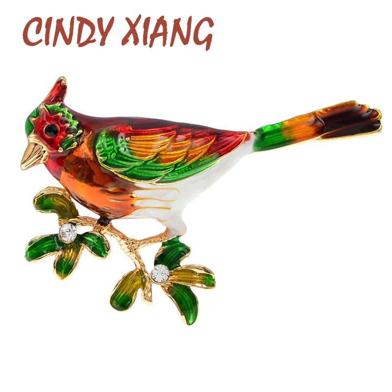 CINDY XIANG новая мода красочные брошь из эмали в виде птицы булавки милые животные унисекс для женщин и мужчин украшения, подарки, аксессуары