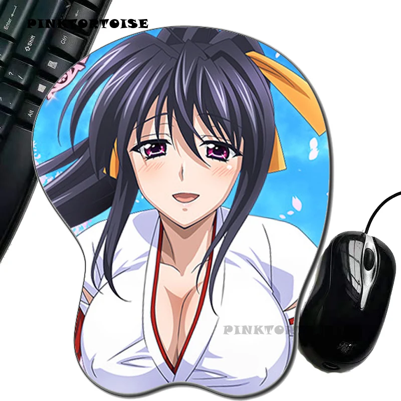 PINKTORTOISE himejima akeno аниме highschool dxd силикагель подставка для запястий коврик для мыши поддержка запястья компьютерный эргономичный коврик для мыши