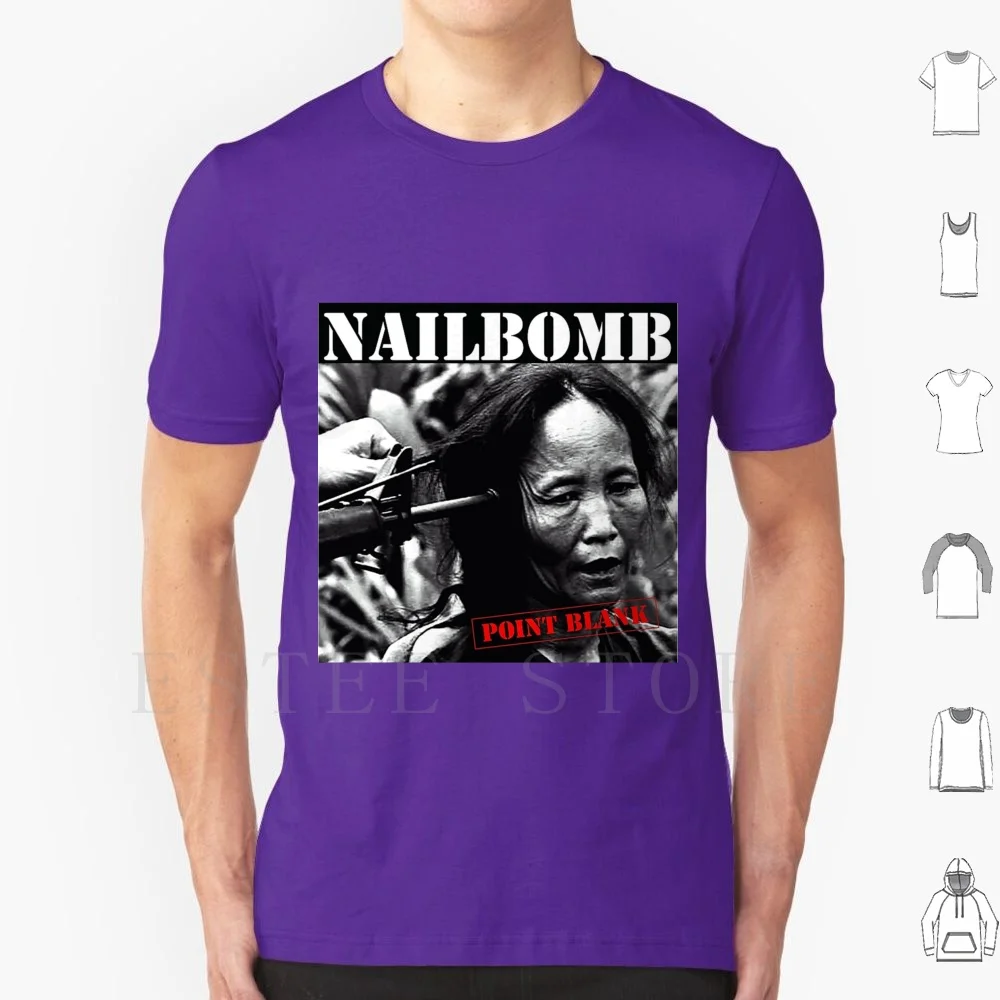 Пустая футболка Nailbomb-Point, сделай сам, большой размер, 100% хлопок, Nailbomb Thrash Metal Sepultura Anthrax, война во Вьетнаме, Death Metal