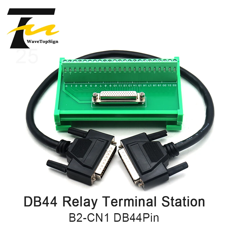 Клеммная плата направляющей WaveTopSign ASD-B2-CN1 DB44Pin ASD-MDDS44, 44-контактная релейная клеммная станция DB44, используется для серии B2 Servo