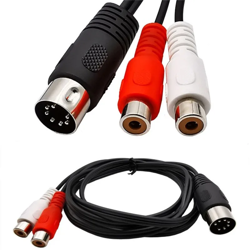7-контактный разъем, 7-контактный разъем, революционный 2RCA, lotus mother, винтажное аудио оборудование, адаптер, 7-контактный разъем, разъем DIN, 0,5 м, 1,0 м, 1,5 м