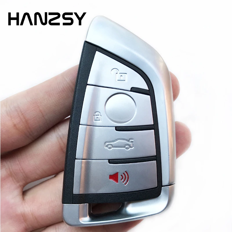 HANZSY 3 + 1/4 кнопки автомобильный брелок для BMW 1 2 7 серии X1 X5 X6 X5M X6M F класс смарт-пульт чехол для ключей