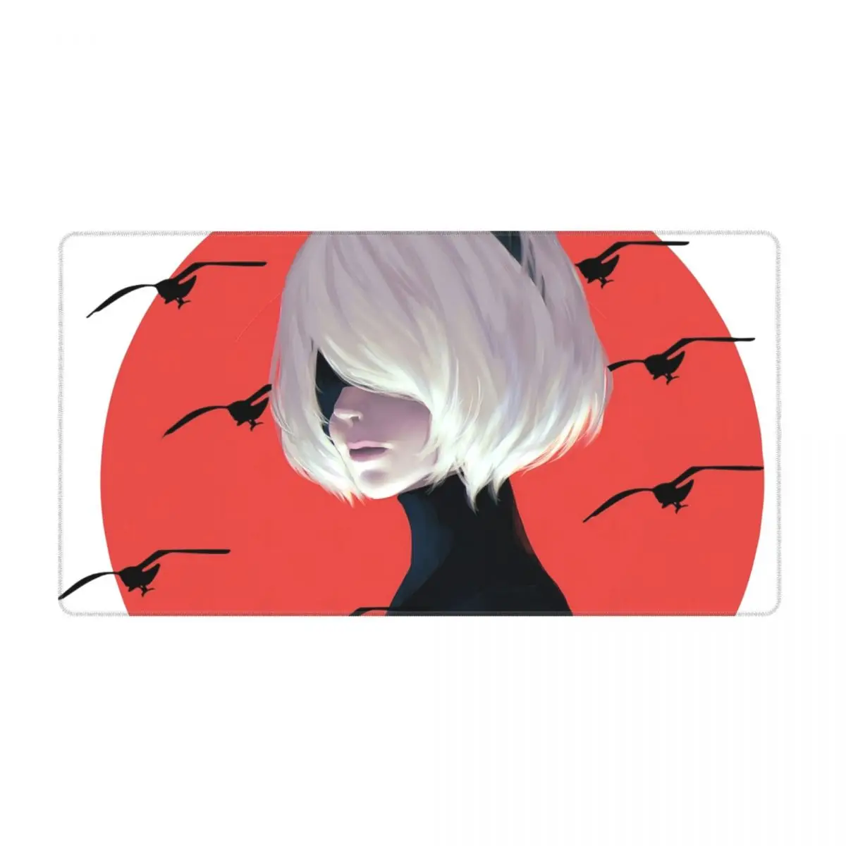 Nier Automata, привлекательный игровой коврик для мыши для женщин, Berbayang, наушники для клавиатуры и мыши, большой тканевый коврик для мыши 2B для гей...