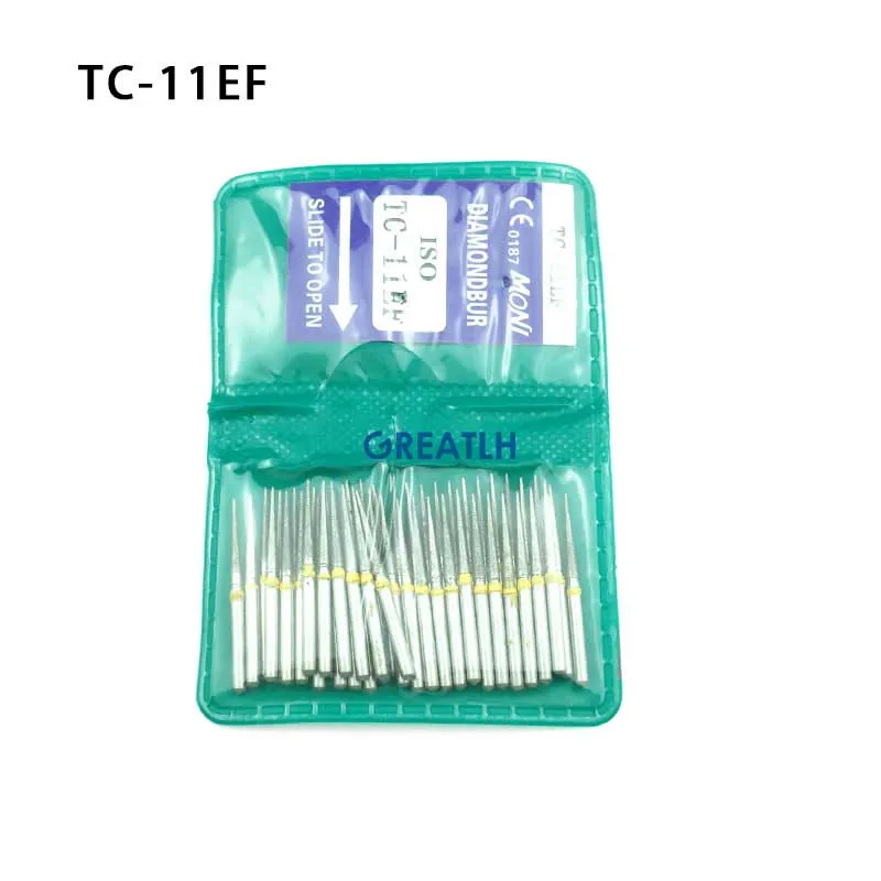 Фото 50 шт. SF/BR серии Burs Dental Diamond FG высокоскоростные боры для полировки сглаживающие зубные боры стоматологический инструмент №3