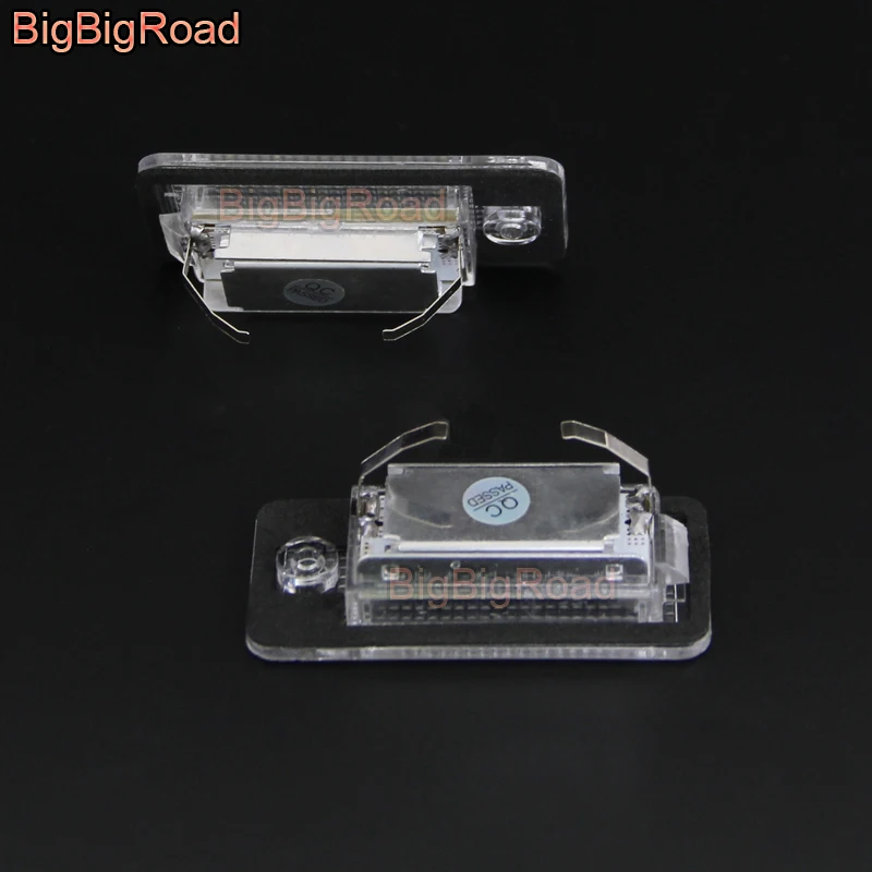 Фото BigBigRoad для Audi A4 / S4 / RS4 (B6 B7) 2001 ~ 2008 фонарь для номерного знака автомобиля №4
