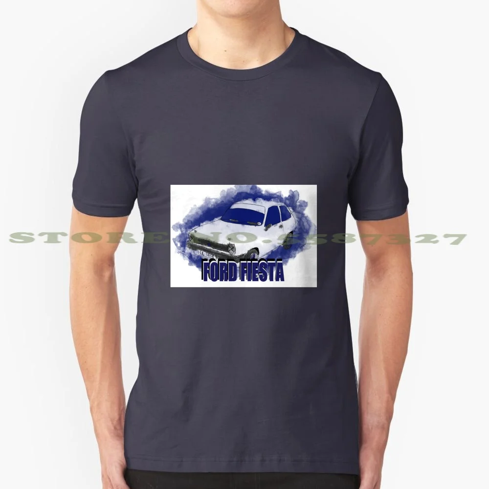 Fiesta 100% футболка из чистого хлопка для старого автомобиля