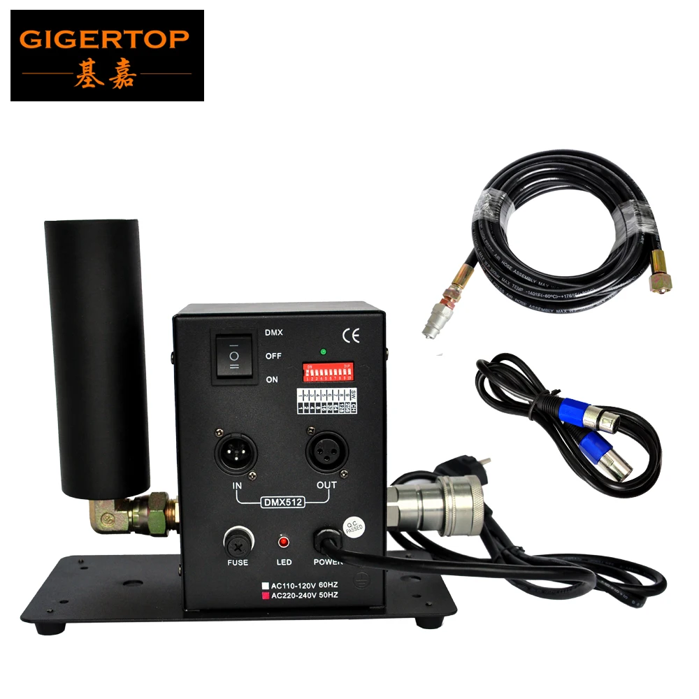 Одиночное сопло TIPTOP CANNON Co2 Jet | DMX 512, переключаемый взвешенный пол, включение/выключение, 3-контактный DMX вход/выход, TP-T27