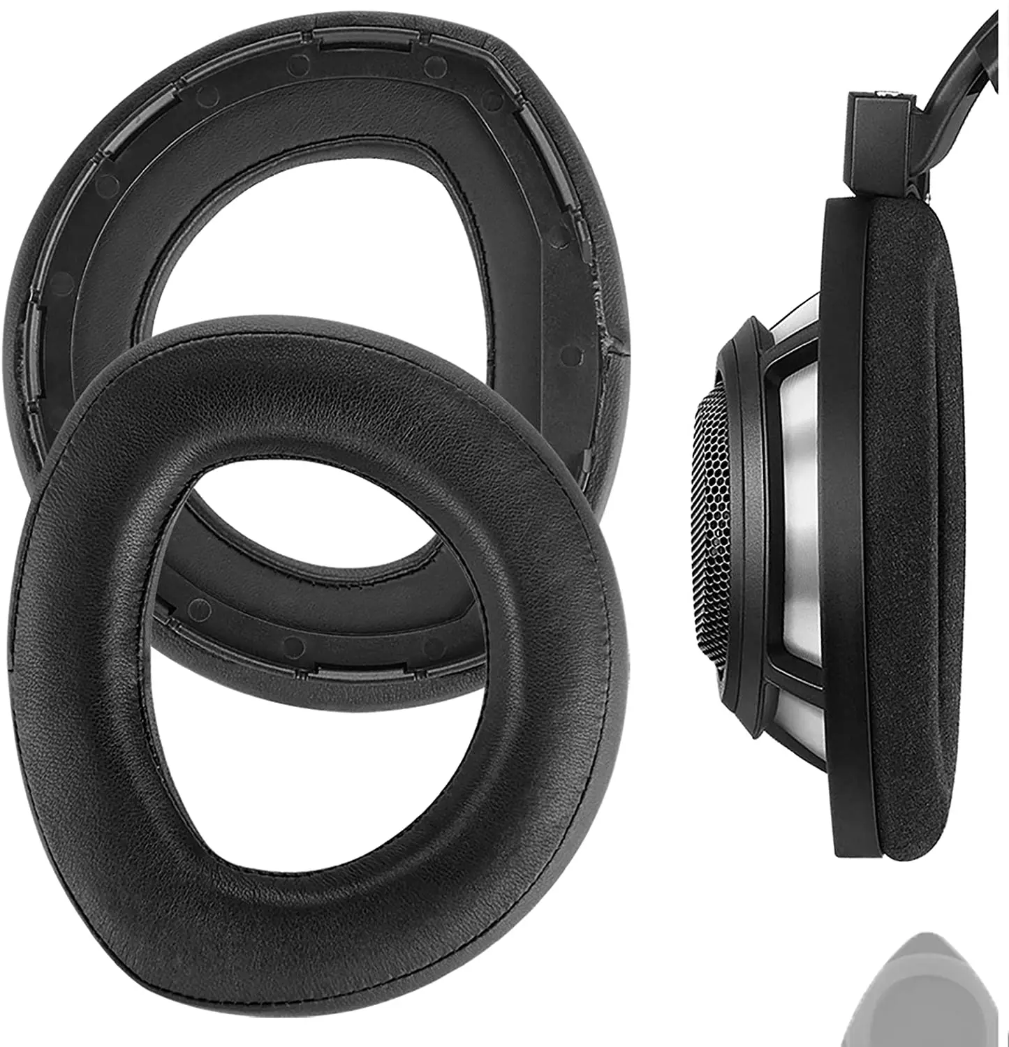 Сменные амбушюры Elite Sheepskin для Sennhexta HD800, подушечки для наушников, запасные части для амбушюр гарнитуры (черный)