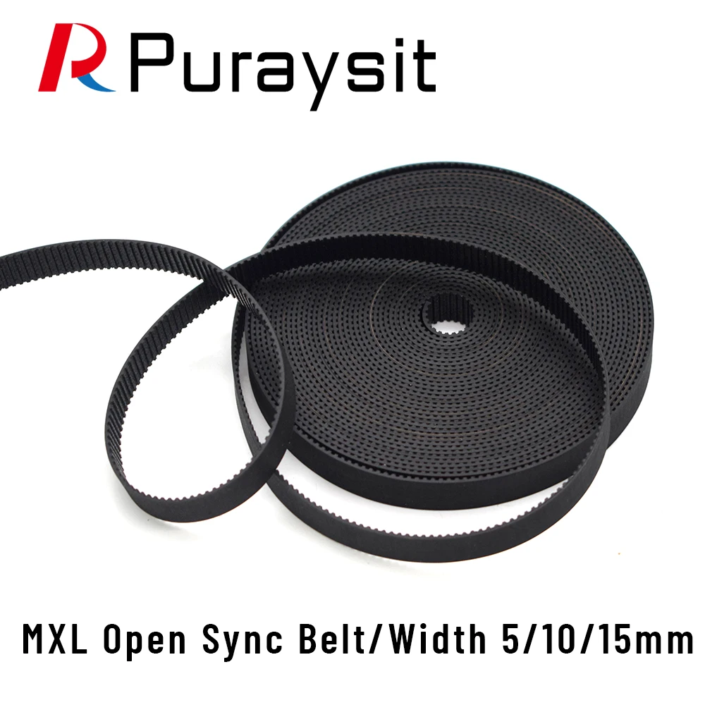 Puraysit Puraysit MXL открытый зубчатый ремень шириной 5 10 15 мм трансмиссионные резиновые ремни для станка для лазерной гравировки CO2