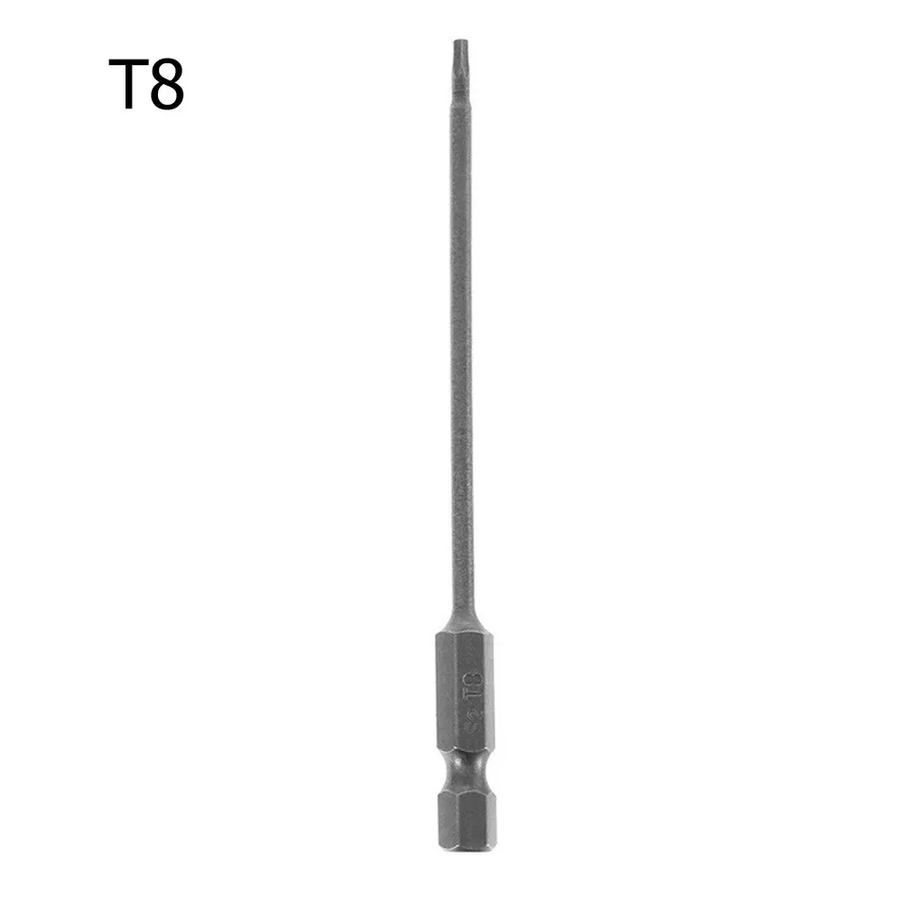 1 шт., насадка для шестигранной отвертки, 100 мм, T8,T10,T15,T20,T25,T27,T30,T40