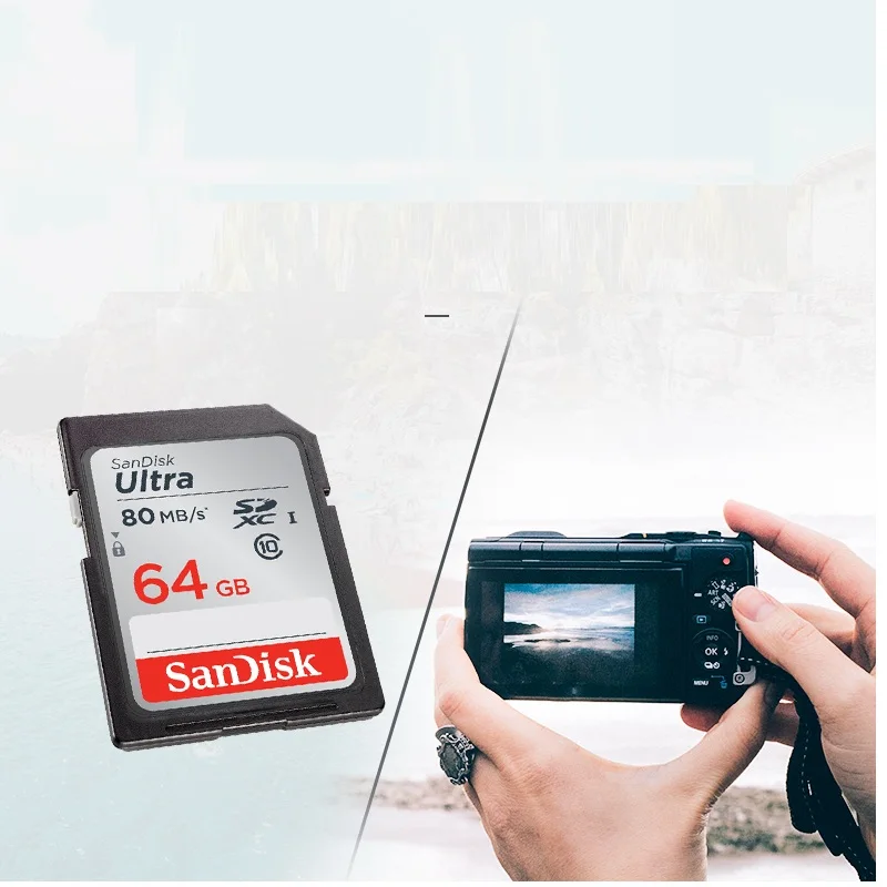 Фото 100% SD-карта SanDisk видео 128 ГБ 64 ГБ 32 ГБ 16 ГБ microSDHC SDXC UHS-I Карта памяти micro TFsd Карта 80 МБ/с Class10 U3 для камеры №5