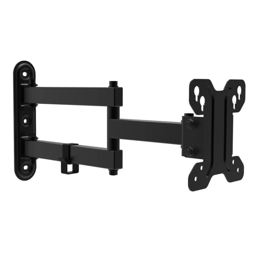 Настенный кронштейн для телевизора 19”-27” дюйма iTECHmount LCD123, черный, с функцией выноса от стены, наклона и поворота