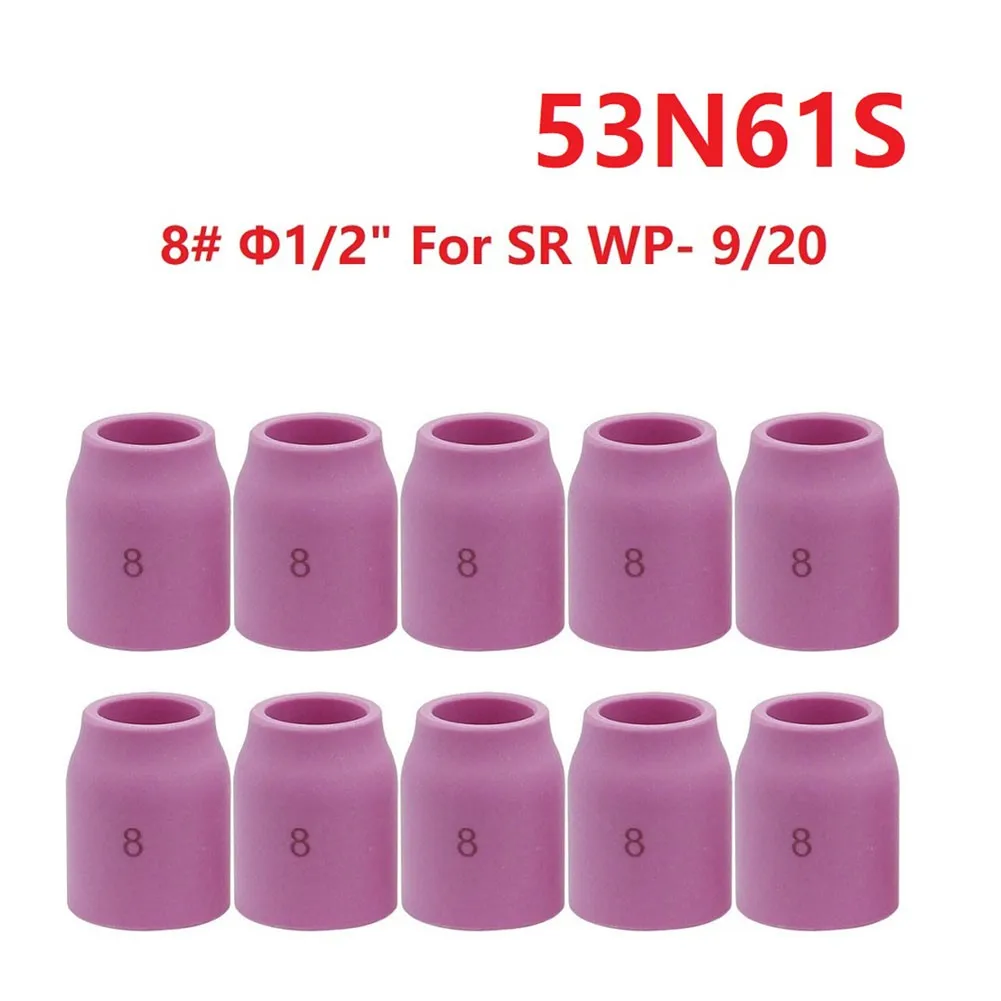 10 шт., керамические газовые линзы 53N61S #8 1/2 