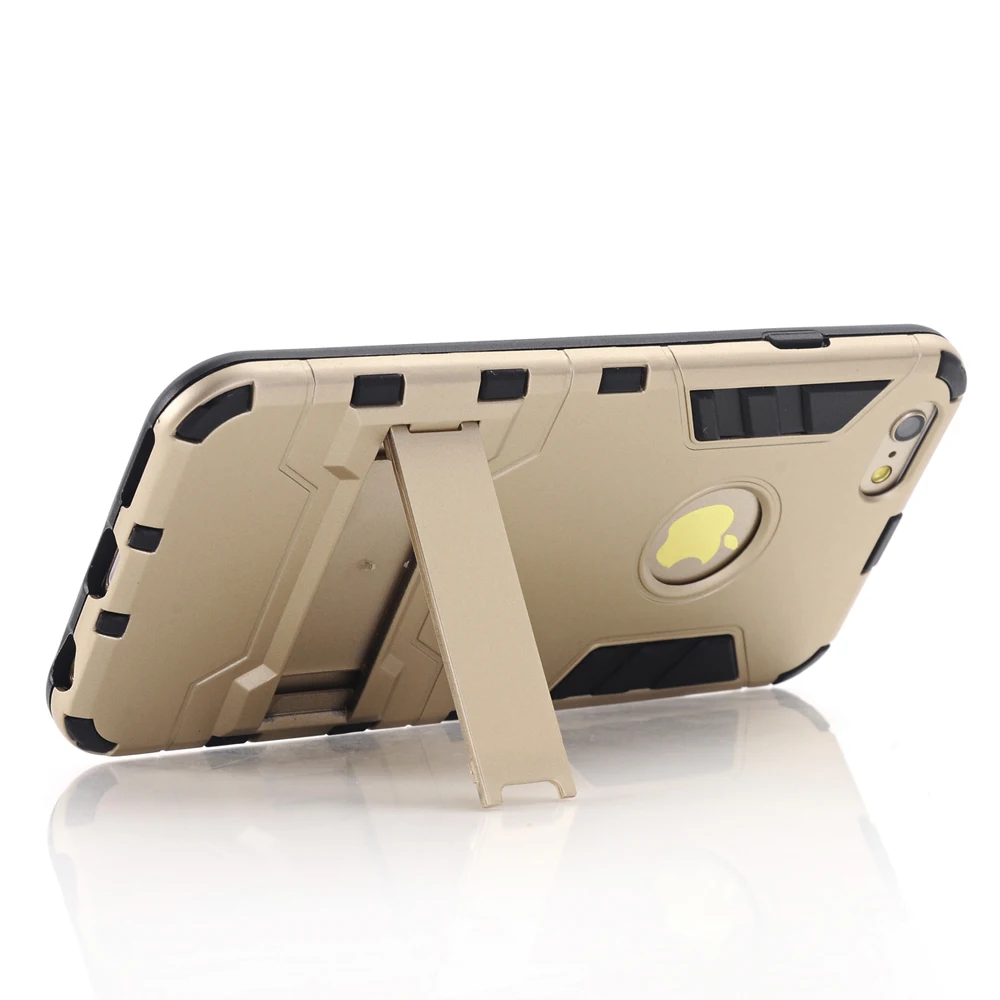 Чехлы Coque для iPhone 6s Plus Броня задняя крышка Мобильные аксессуары с подставкой поддержка ПК Жесткий Чехол Fundas Capa