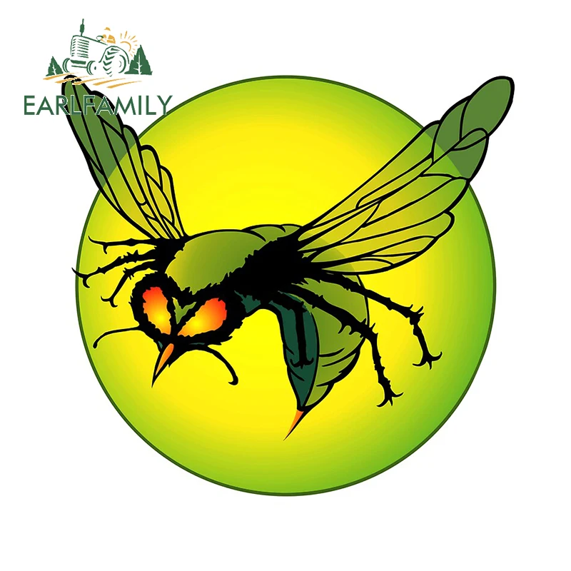Забавная наклейка на машину EARLFAMILY, 13 см х 12,5 см, с принтом на ветровое стекло, холодильник, ноутбук, водостойкая наклейка