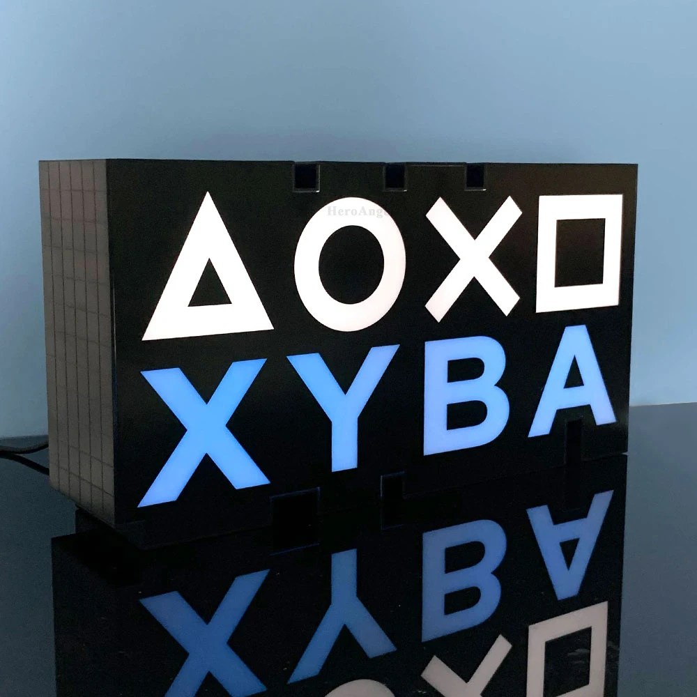 Фото Для PS4/PS5 знак Голосовое управление игра бездны икосветильник акриловая атмосфера неоновый клуб KTV украшение бар декоративная лампа Рождественский подарок №5