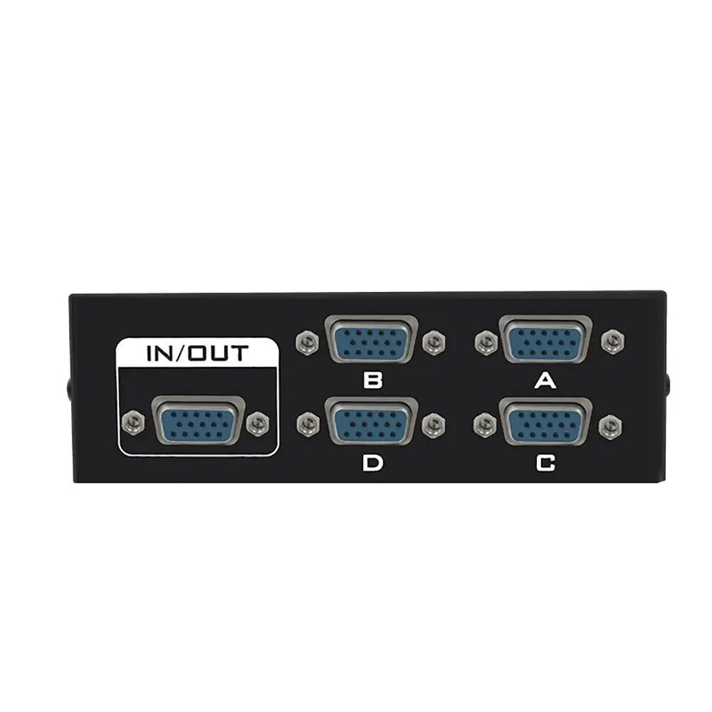 VGA CVBS 4 в 1 из 4 Порты и разъёмы коммутатор VGA Пресс Кнопка VGA видео коммутатор коробка для ПК, телевизор, монитор-черный