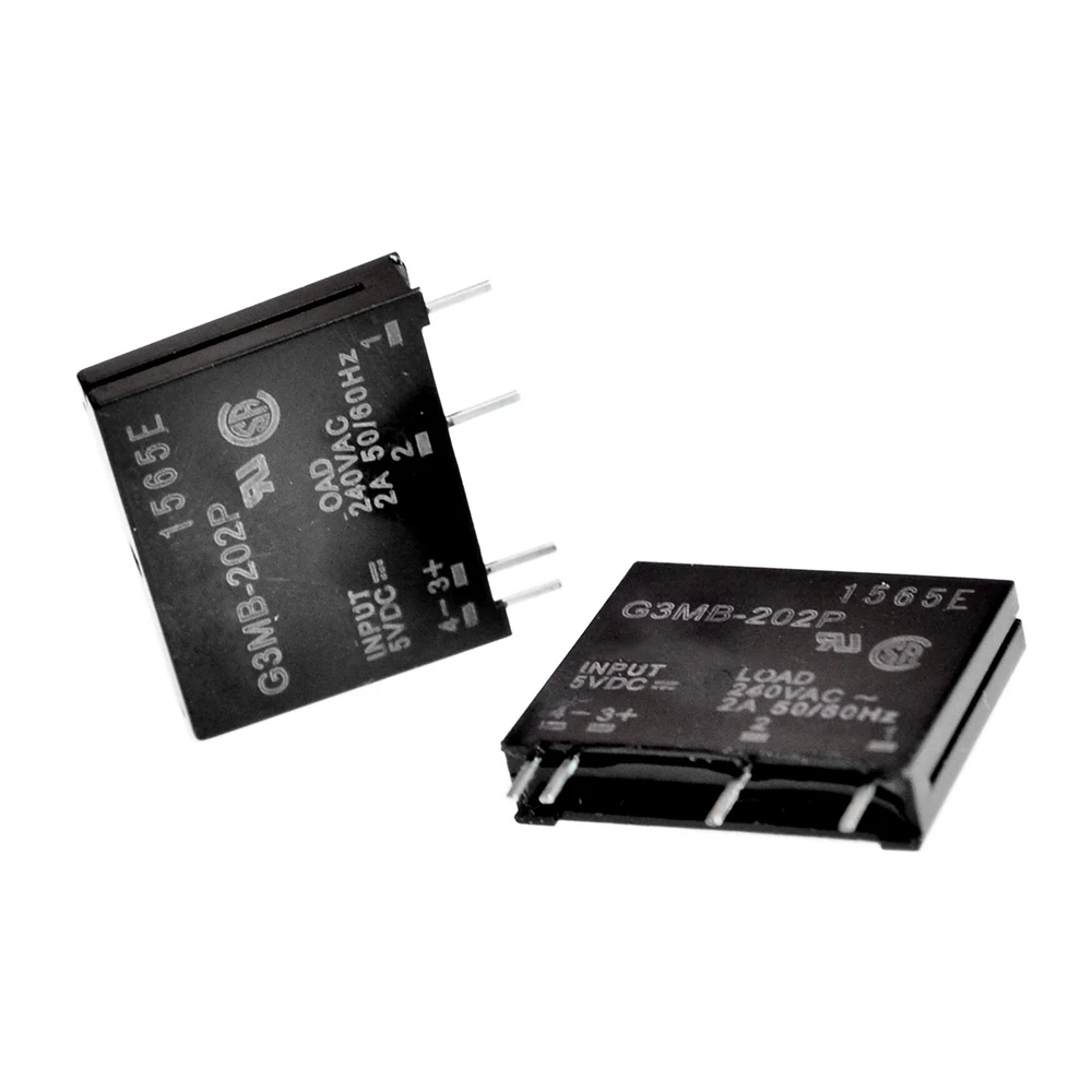1 шт./10 шт. Φ PCB SSR в 5VDC,Out 240V AC 2A твердотельное реле