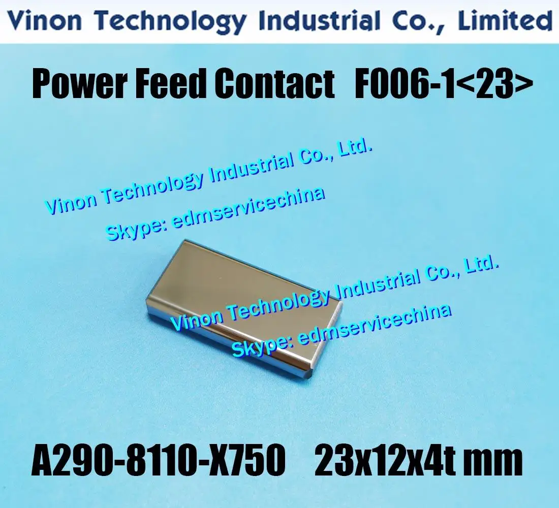 Набор контактов PowerFeed, 2 шт., верхний и нижний 26x12x4 мм F006-1 для станков с ЧПУ Fanuc C/iA/iB/iD/1iE