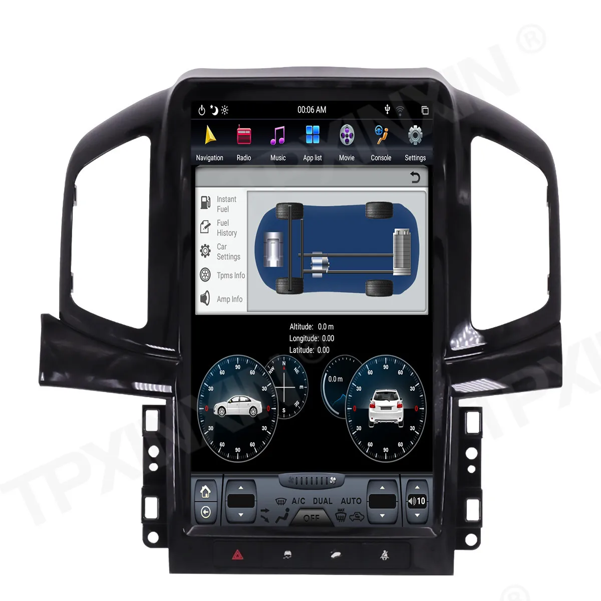 Фото Android 13 Tesla Style Автомобильный GPS-навигатор 8 + 128G для Chevrolet Captiva 2013-2017 Стерео головное устройство Мультимедийный плеер Авто Радио №4