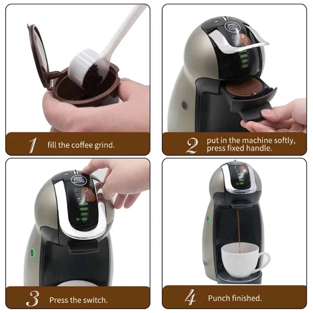 Фото 6 цветов, многоразовые капсулы Dolce Gusto coffee капсула nescafe dolce gusto многоразового пользования, капсулы gusto dolce gusto №4