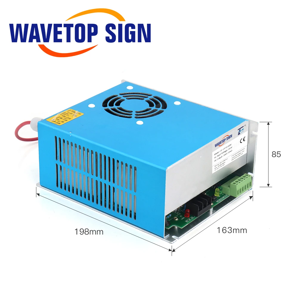 Фото WaveTopSign 80 Вт DY10 Co2 лазерный источник питания 110 В 220 В для RECI W1/Z1/S1 Co2 лазерная трубка семейная серия №2