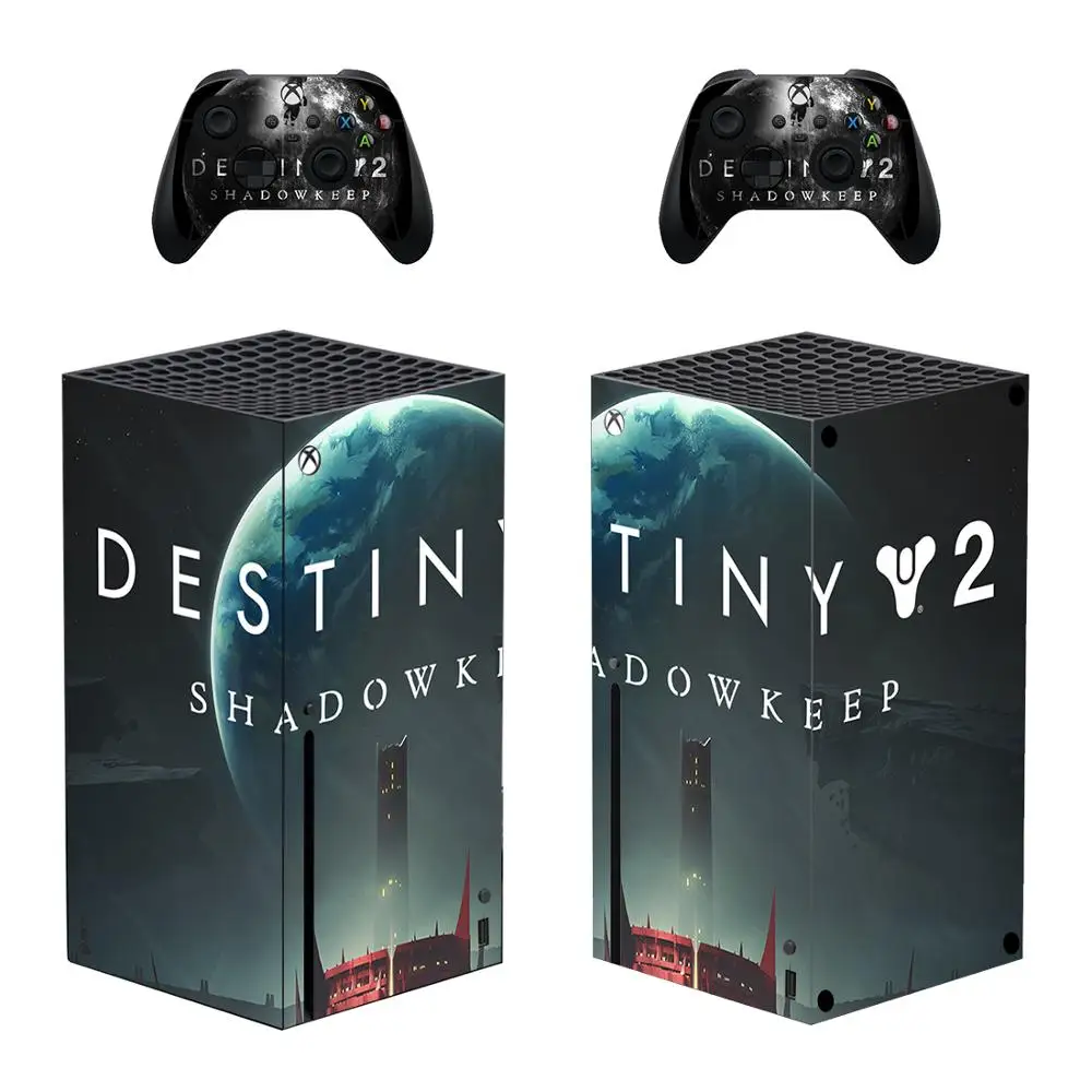 Игра Destiny 2 кожи Стикеры наклейка чехол для Xbox серии X Xbox Slim консоли и 2 контроллера Xbox серии X кожи Стикеры винил