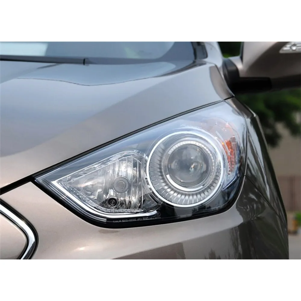 Фото Hyundai IX35 2009 2010 2011 2012, крышка фары, прозрачная линза, корпус лампы из плексигласа, замена оригинального абажура №4