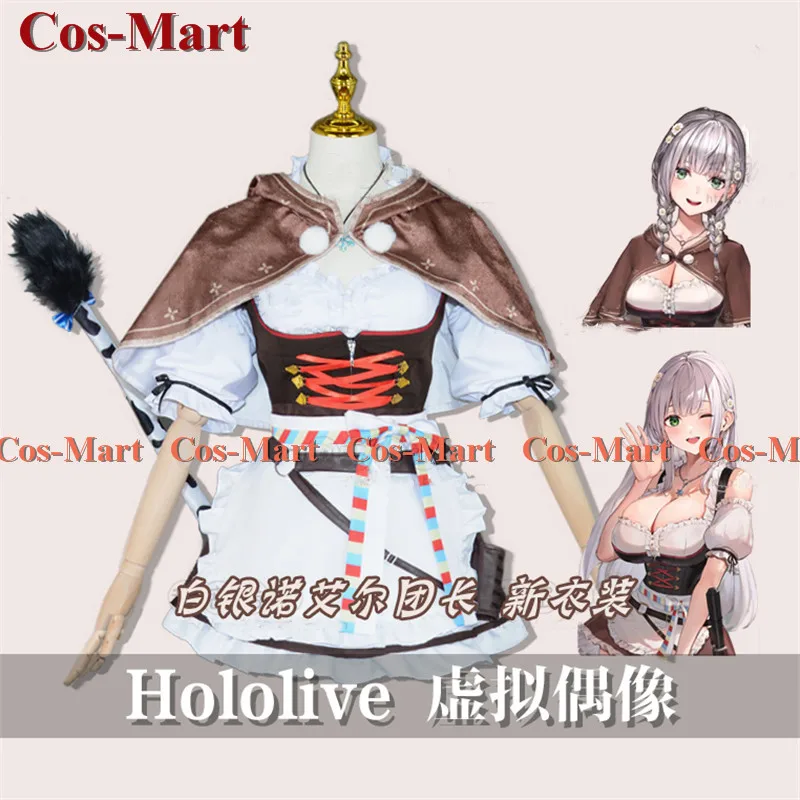 Аниме Vtuber Hololive Shirogane Noel Косплей Костюм Полкальный командир Боевая форма Активная вечеринка Одежда для ролевых игр