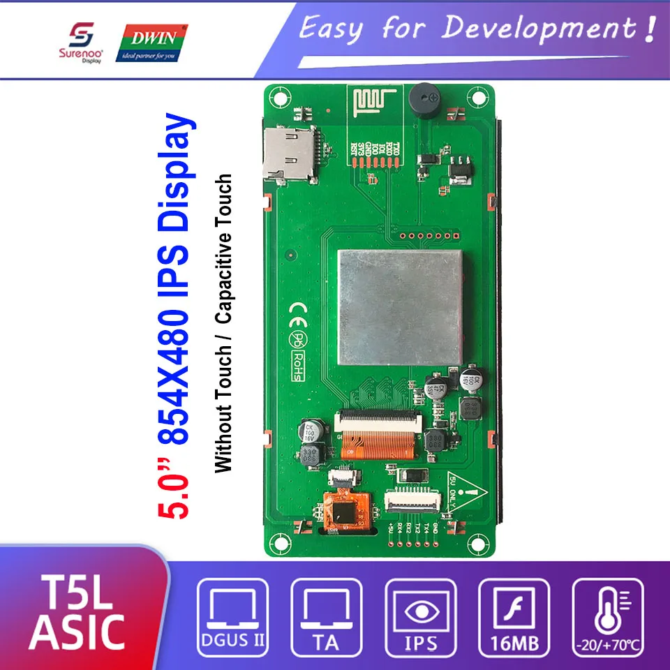 Фото Интеллектуальный дисплей Dwin T5L HMI, DMG85480C050_03W 5 