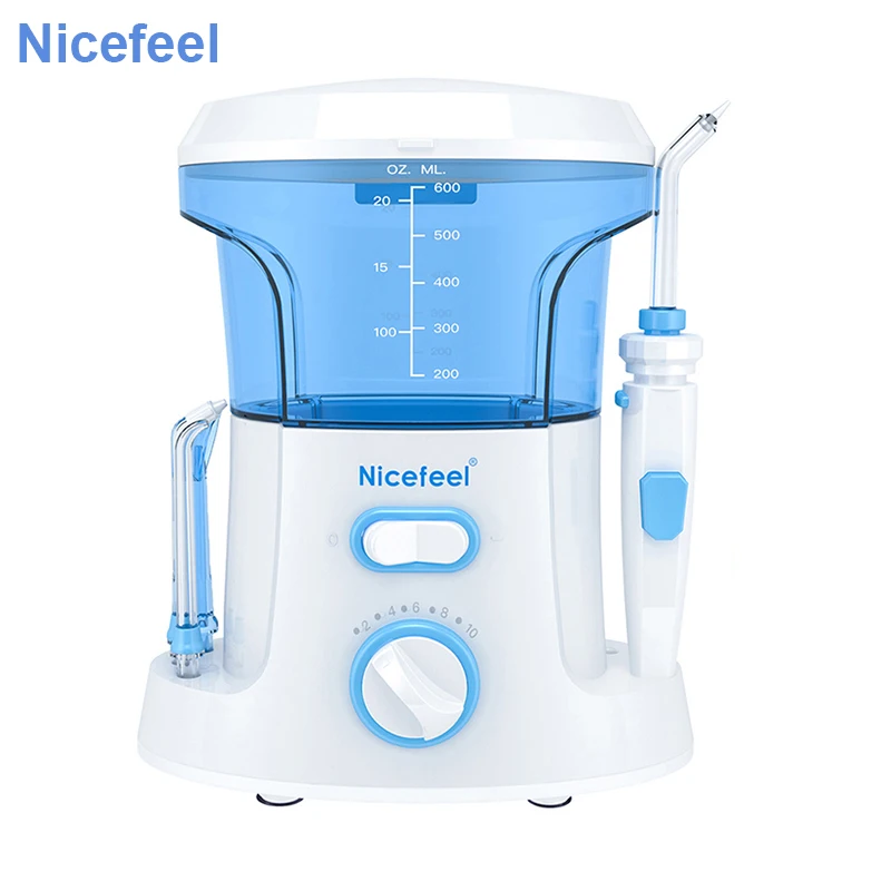 Фото Ирригатор полости рта Nicefeel, 600 мл, 7 многофункциональных насадок №1