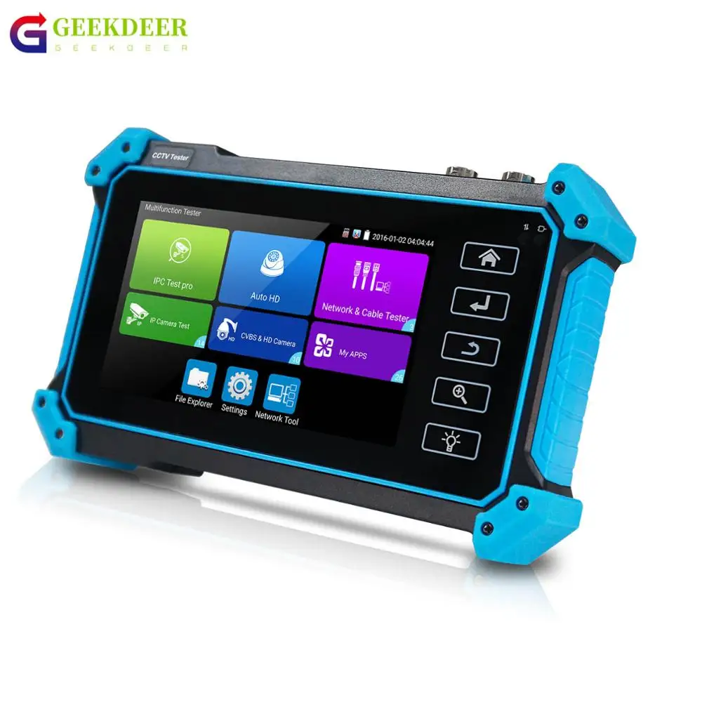 Фото GEEKDGER 5-дюймовый 4K 8MP HDMI VGA Inpot CCTV Tester IPC тестер с портом Poe IP-камеры Terster CCTV монитор камеры Terster IPC Tester №2
