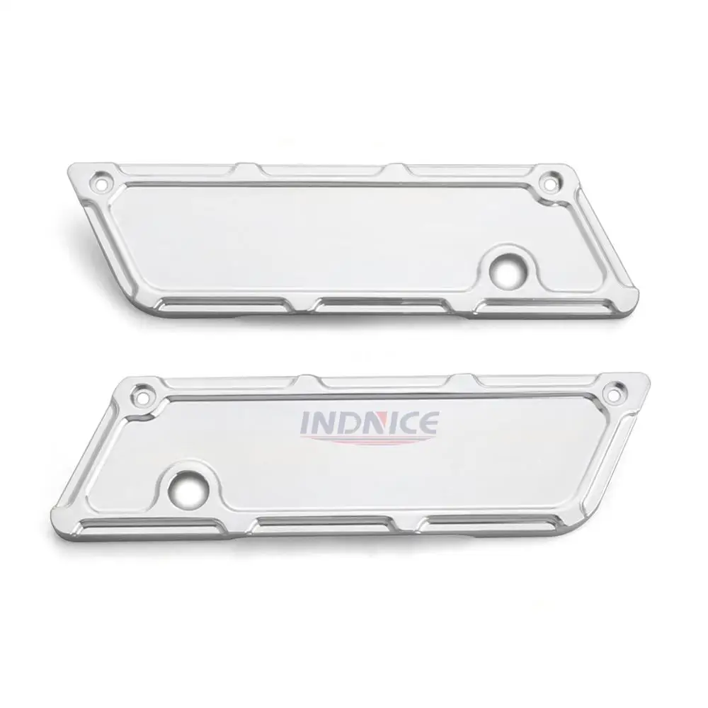 Фото Черный хром CNC cut saddlebag, петля, кружевной Чехол для harley touring glide 09-13 №2